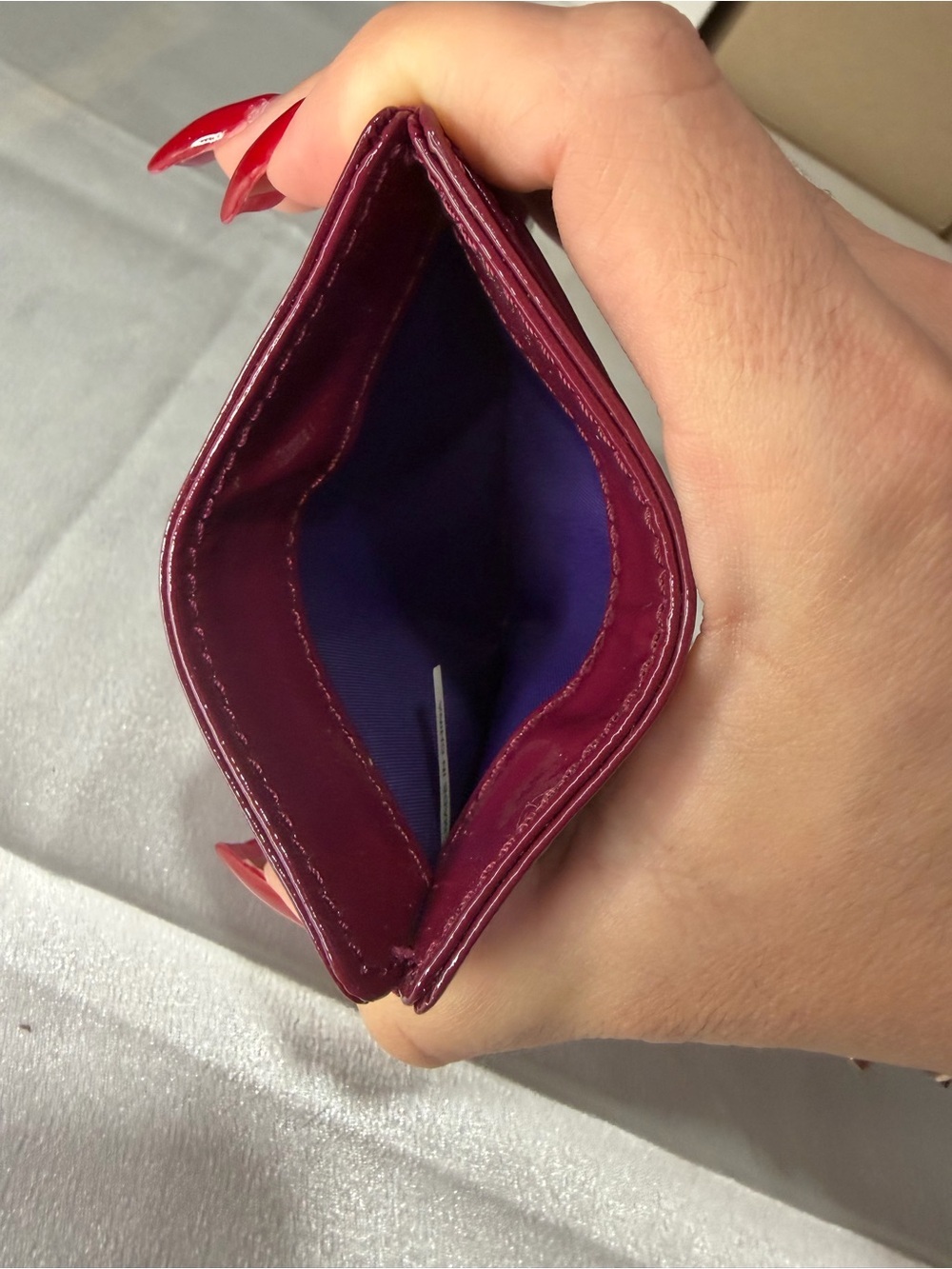 Tory Burch magenta / pink card holder preloved - Picture 3 of 3